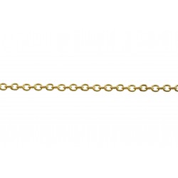 Brass Oval Trace Chain - 2.5mm x 3.3mm + E Coating