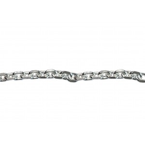 Sterling Silver 925 Diamond cut Cable Chain, 3.6 X 4.4 mm. (66)