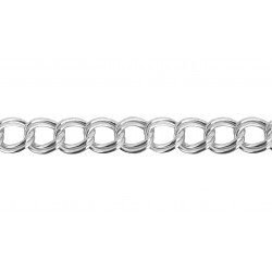Sterling Silver 925 Twin Curb Chain (53)