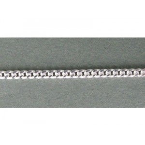 Sterling Silver 925 Flat Chunky Curb Chain 2.4mm, 1.2mm thickness (53)