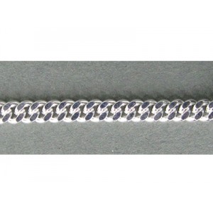 Sterling Silver 925 Flat Chunky Curb Chain 3.1mm, 1.3mm thickness(55)