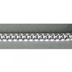 Sterling Silver 925 Flat Chunky Curb Chain 4.00mm, 1.6mm thickness, (55)