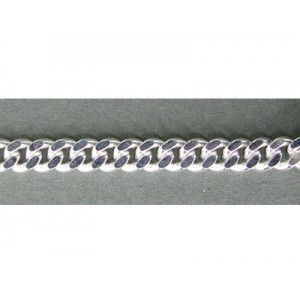 Sterling Silver 925 Flat Chunky Curb Chain 4.00mm, 1.6mm thickness, (55)