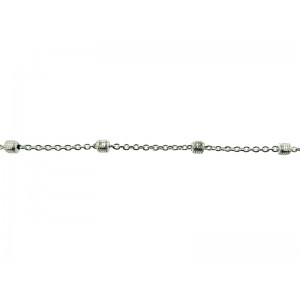 Sterling Silver 925 Fancy Satellite Chain, 1.45mm (48)