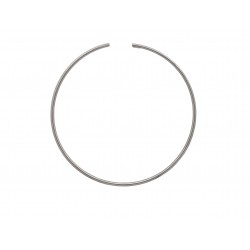 Sterling Silver Flexible, Thin, Hollow Torque Choker (Necklet) 16''