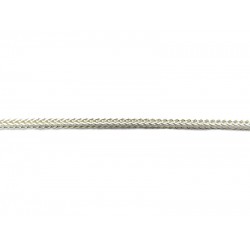 Sterling Silver 925 Drawn Foxtail / Rope Chain, 2 mm