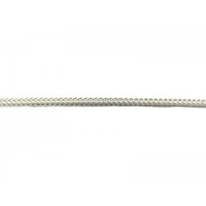 Sterling Silver 925 Drawn Foxtail / Rope Chain, 2 mm