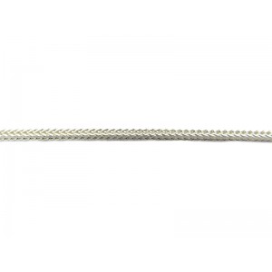 Sterling Silver 925 Drawn Foxtail / Rope Chain, 2 mm