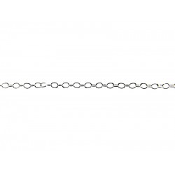 Sterling Silver 925 Super Light Cable Chain - 1.3mm x 1.8mm (59)