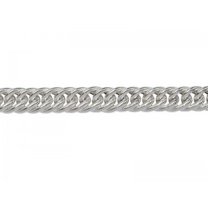 Sterling Silver 925 Hollow Tight Curb Chain - 6.0mm (81)