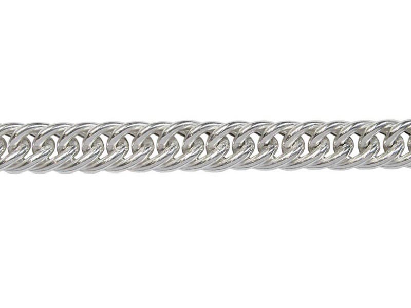 Sterling Silver 925 Hollow Tight Curb Chain - 6.0mm (81)