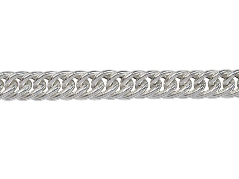 Sterling Silver 925 Hollow Tight Curb Chain - 6.0mm (81)