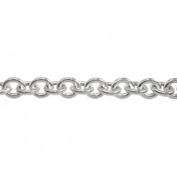 Sterling Silver Hollow Chunky Trace Chain - 2mm thick