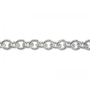 Sterling Silver Hollow Chunky Trace Chain - 2mm thick