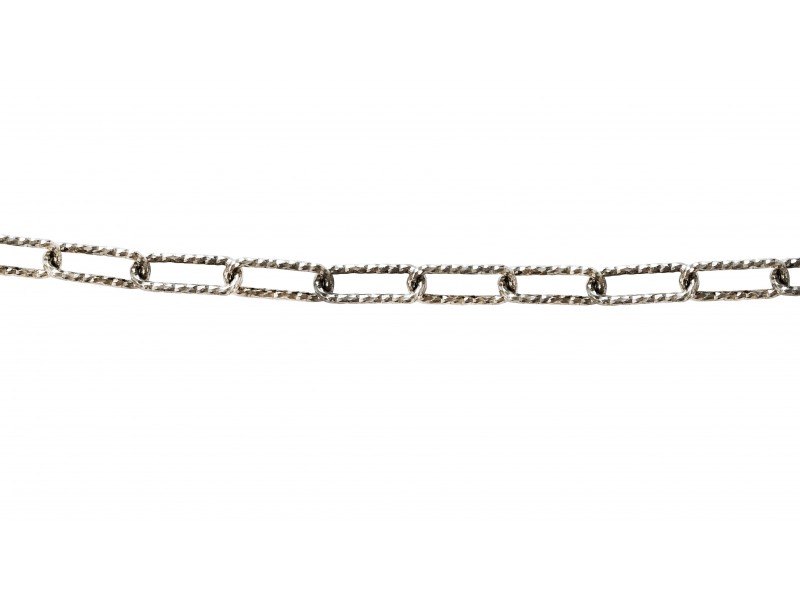 S925 DIAMOND CUT CABLE CHAIN 11.3 X 4.3 MM (1MM ROUND WIRE)  