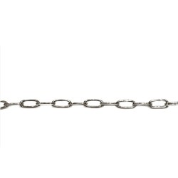 S925 DRAWN CABLE CHAIN 8 x 3.6 MM (0.8MM WIRE)  