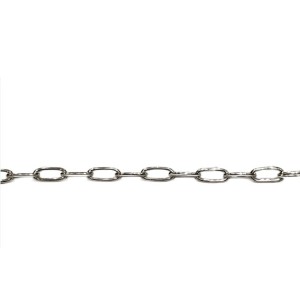 S925 DRAWN CABLE CHAIN 8 x 3.6 MM (0.8MM WIRE)  