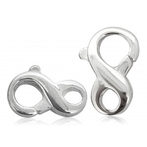 SILVER 925 FIGURE OF 8 CLASP 