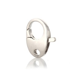 STERLING SILVER 925 SMALL OVAL TRIGGER CLASP 12.5 X 9.2 MM  CHM014