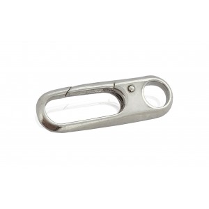 S925 LARGE ELONGATED PAPERCLIP TRIGGER CLASP 