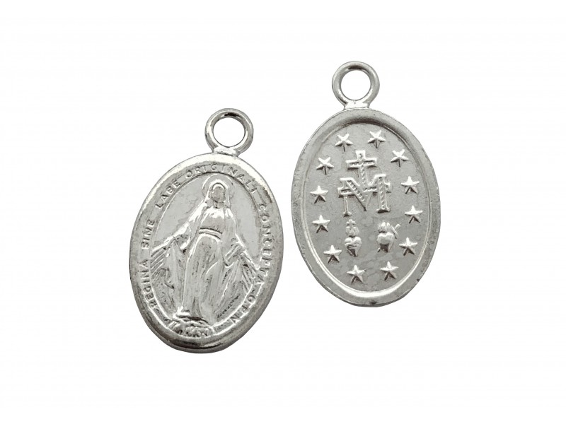 STERLING SILVER 925 OUR LADY MARY PENDANT WITH RING