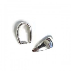 Sterling Silver 925 Medium Pinch Bail - 9.5mm x 5.75mm 