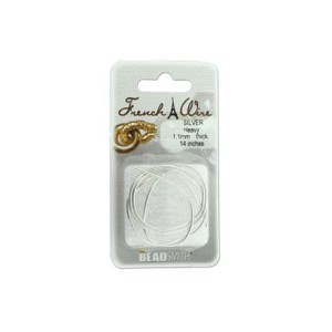 FRENCH WIRE SILVER HEAVY 1.1MM 