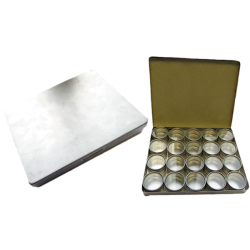 Aluminium Storage 14.5cm x 16.5cm with 20 boxes 30mm x 18mm