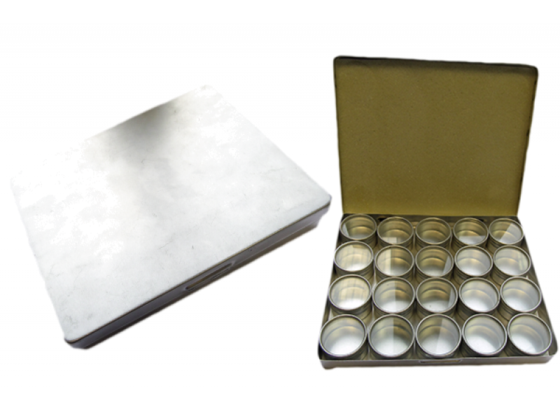 Aluminium Storage 14.5cm x 16.5cm with 20 boxes 30mm x 18mm