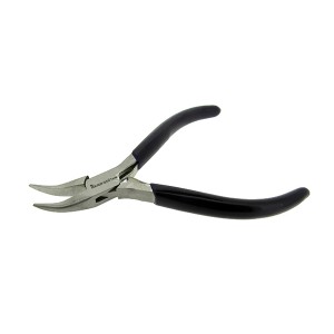 Medium Duty Bent Chain Nose Pliers with spring 110mm The BEADSMITH