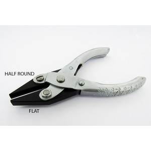 Half Round Parallel Pliers 125mm without spring The BEADSMITH