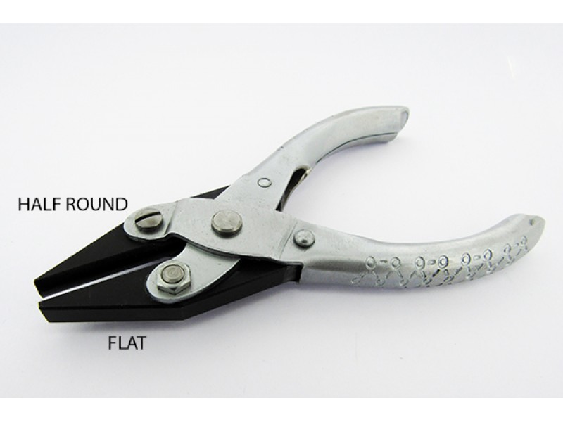 Half Round Parallel Pliers 125mm without spring The BEADSMITH