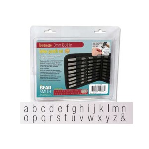 Letter Punch Set 1.5mm Gothic lowercase The BEADSMITH