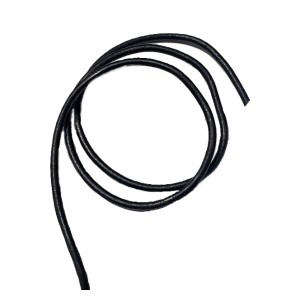 GREEK LEATHER CORD 2.5mm,  BLACK    