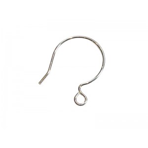 Sterling Silver Rounded Ear Wires - 21.5mm