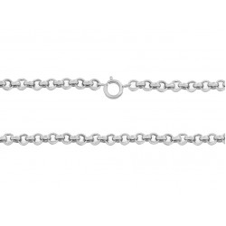 SILVER 925 FINE READY MADE 16 INCH ROUND ROLO CHAIN 1.4mm