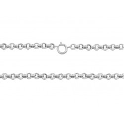 Ready Made Sterling Silver 925 Round Rolo Chain - 1.4mm / 16"