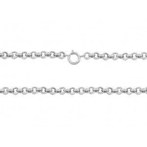 Ready Made Sterling Silver 925 Round Rolo Chain - 2.4mm / 18"