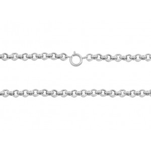 Ready Made Sterling Silver 925 Round Rolo Chain - 1.4mm / 16"