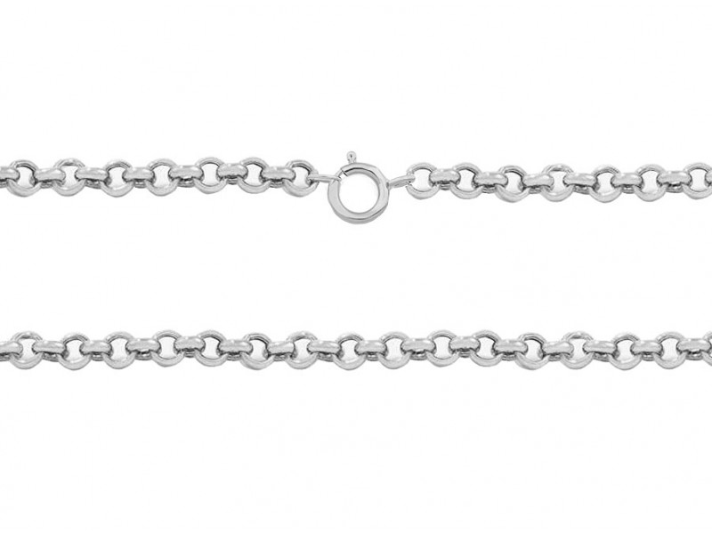 Ready Made Sterling Silver 925 Round Rolo Chain - 2.4mm / 18"