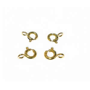 Gold Filled 5% 14K Gold Bolt Ring 6mm with open jump ring