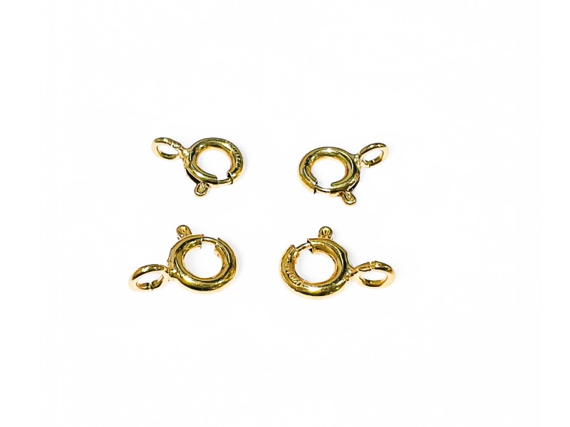 Gold Filled 5% 14K Gold Bolt Ring 6mm with open jump ring