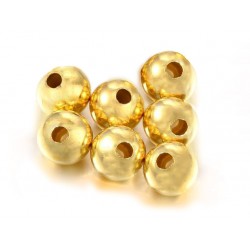 Pack of 14K Gold Filled Round Beads - 6mm (1.8mm hole)