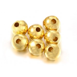 Pack of 14K Gold Filled Round Beads - 6mm (1.8mm hole)