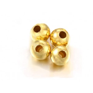 14K Gold Filled Round Beads - 8mm (2mm hole - 2 holes)