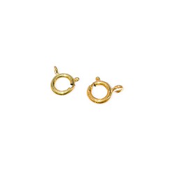Gold Filled 5% 14K Gold Bolt Ring 8mm with open jump ring 