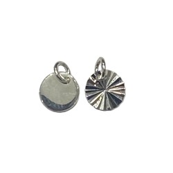 SILVER LAZER-CUT 7mm DISC PENDANT     CH3169S