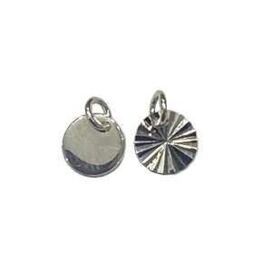 SILVER LAZER-CUT 7mm DISC PENDANT     CH3169S