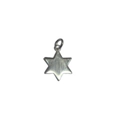 SILVER 6 POINT STAR PENDANT 11mm 
