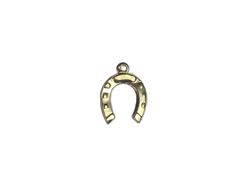 GOLD FILLED HORSESHOE CHARM 10mm      